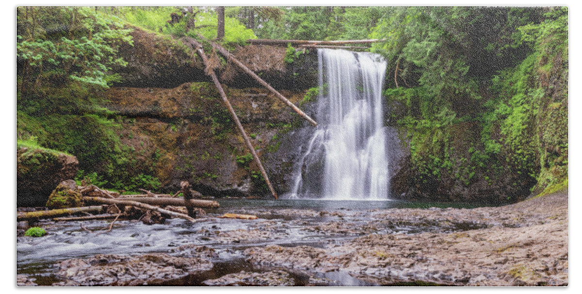 Falls Beach Towel featuring the photograph North Falls by Stephen Sloan