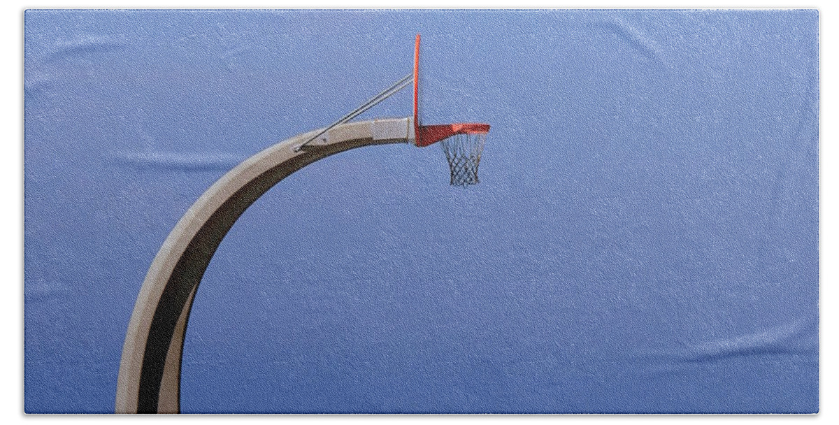 Basketball Beach Towel featuring the photograph Nothing But Net by Tru Waters