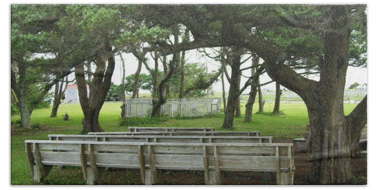 Island Of Ocracoke Beach Sheet featuring the photograph Okracoke Island Resting Place by M Three Photos