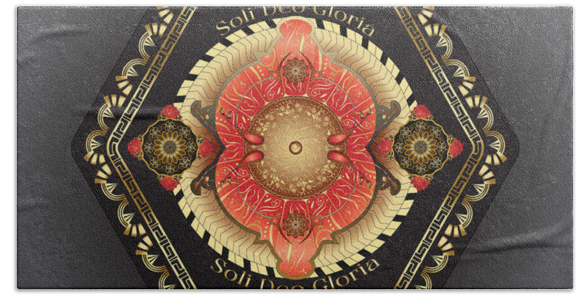Mandala Graphic Beach Towel featuring the digital art Ornativo Vero Circulus No 4267 by Alan Bennington