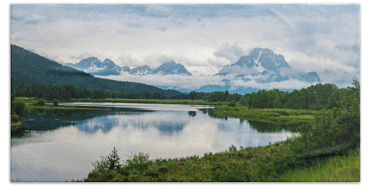 Nature Beach Towel featuring the photograph Oxbow Bend by Rose Guinther