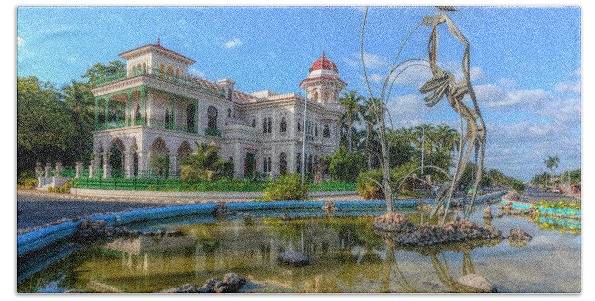 Palacio De Valle Beach Towel featuring the photograph Palacio de Valle in Cienfuegos - Cuba by Joana Kruse