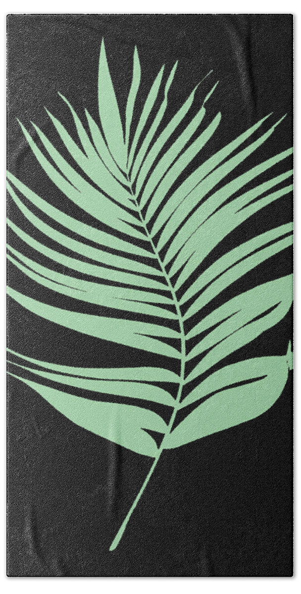 Palm Beach Towel featuring the digital art Palm Leaf Design 162 by Lucie Dumas