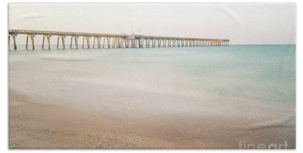 2018 Beach Towel featuring the photograph Panama City Beach Florida Pier Photo by Paul Velgos