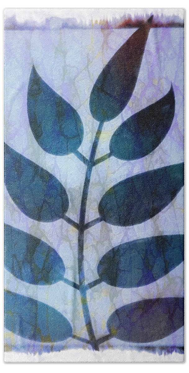 Fall Beach Towel featuring the digital art Peaceful Nature Art in Leaves by Debra and Dave Vanderlaan