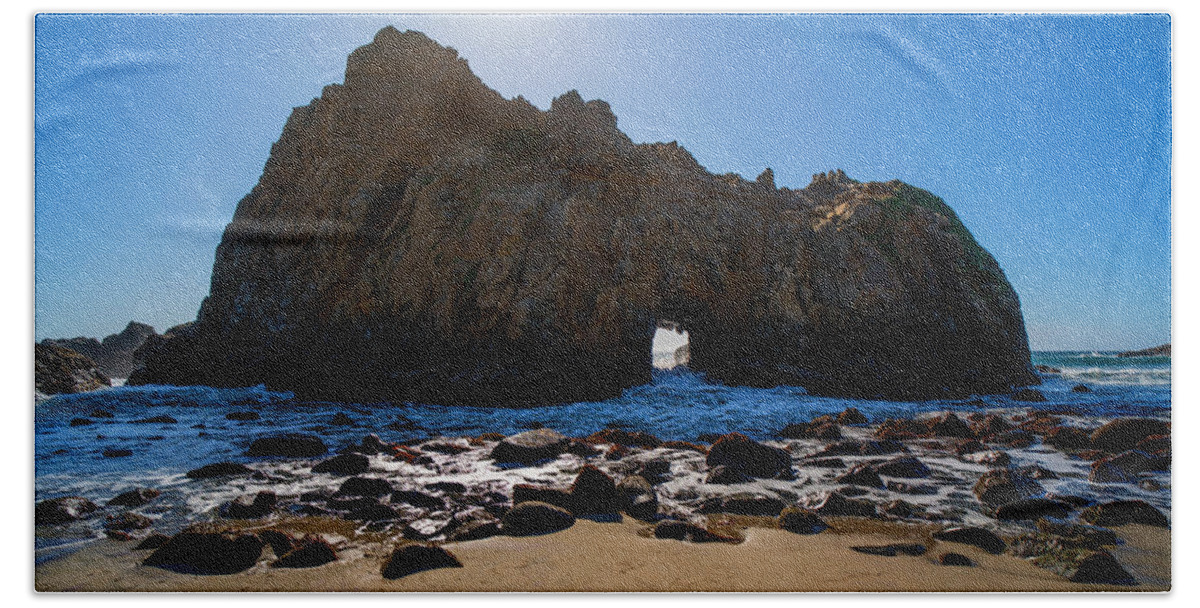 Pfeiffer Beach Beach Towel featuring the photograph Pfeiffer Beach by Derek Dean