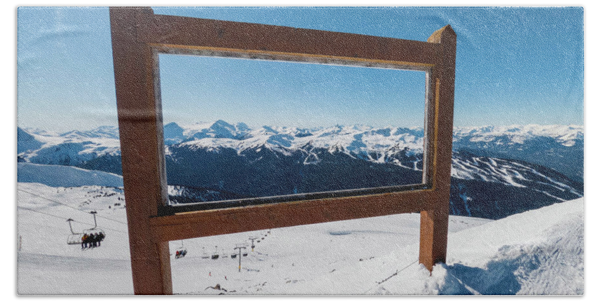 Whistler Canada Beach Towel featuring the photograph Picture Frame by Pelo Blanco Photo