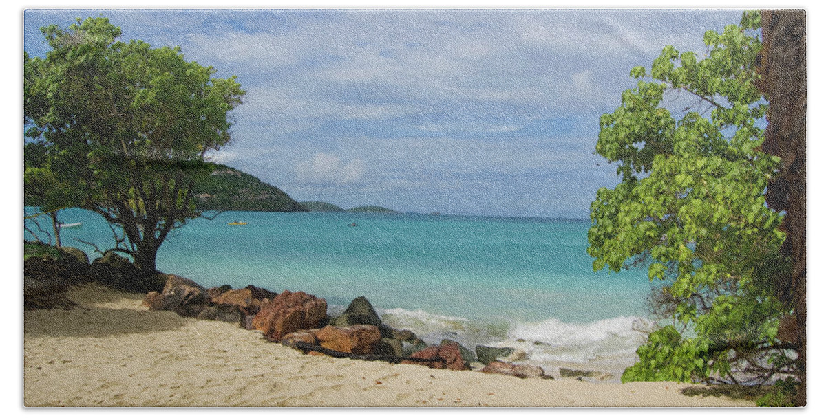 Beach Beach Towel featuring the photograph Picturesque Caribbean Beach by Matthew DeGrushe