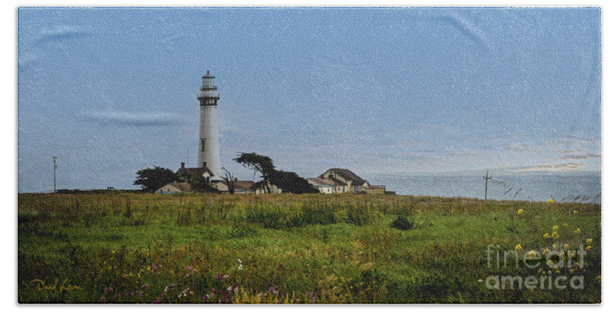 Lighthouse Beach Towel featuring the photograph Pigeon Point Lighthouse by David Levin