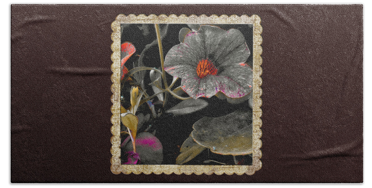 Floral Wall Art Beach Sheet featuring the photograph Pocket Of Orange by Thom Zehrfeld