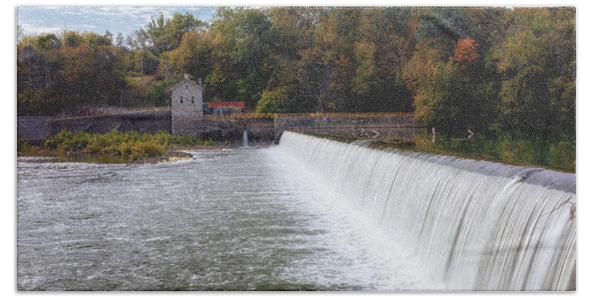 Dam 4 Beach Towel featuring the photograph Potomac River Dam 4 by Susan Rissi Tregoning