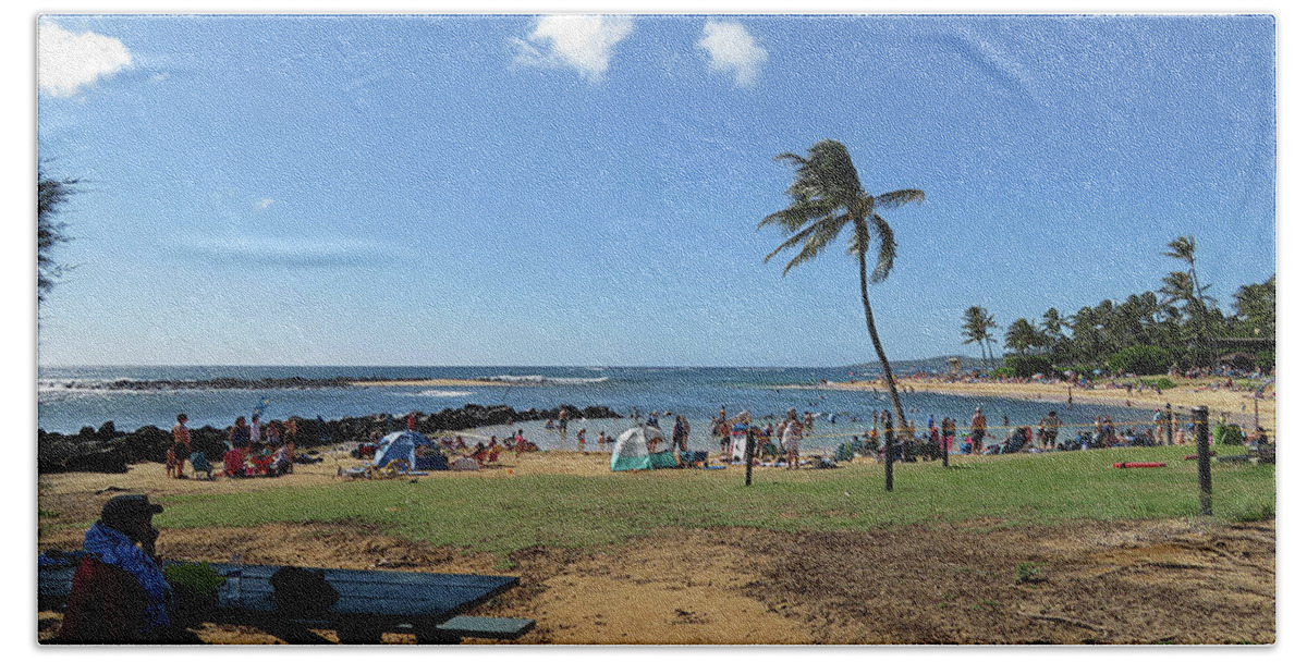  Beach Towel featuring the photograph Princeville, Kauai by Cindy Murphy