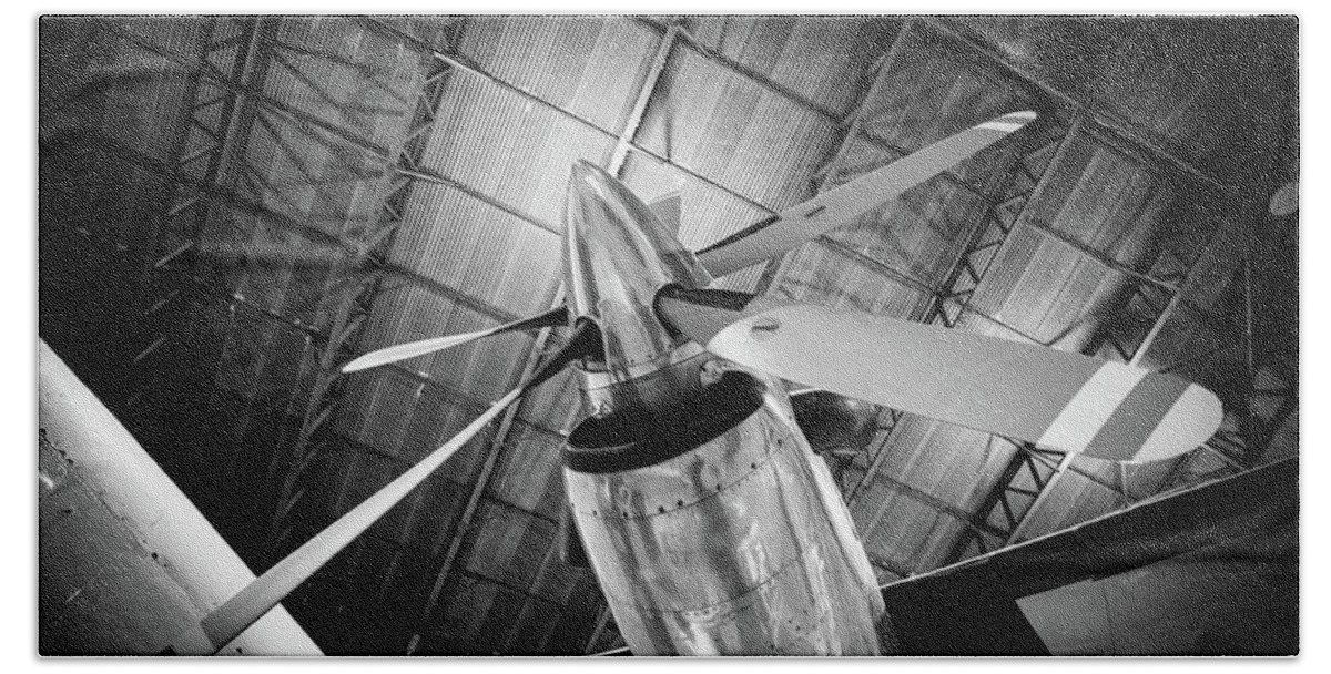 Aircraft Beach Towel featuring the photograph Propeller by Nigel R Bell
