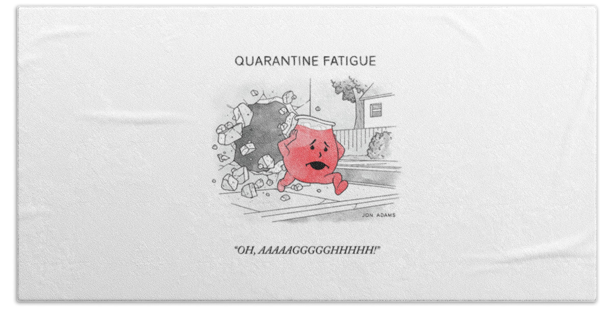 Quarantine Fatigue Beach Sheet