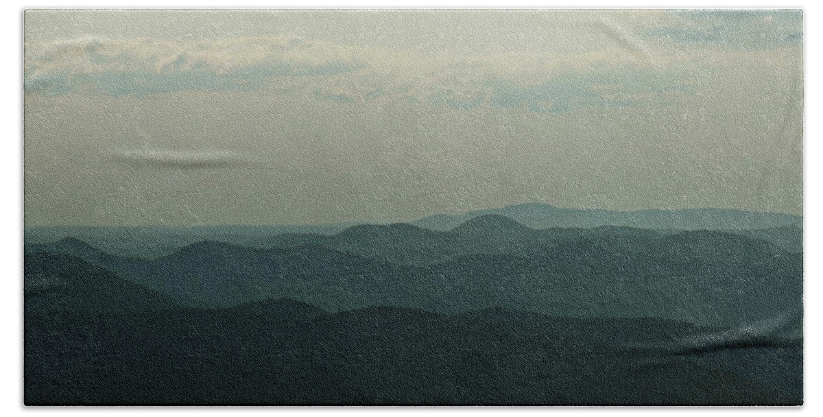 Mountain Beach Towel featuring the photograph Rays over the Blue Ridge by Go and Flow Photos