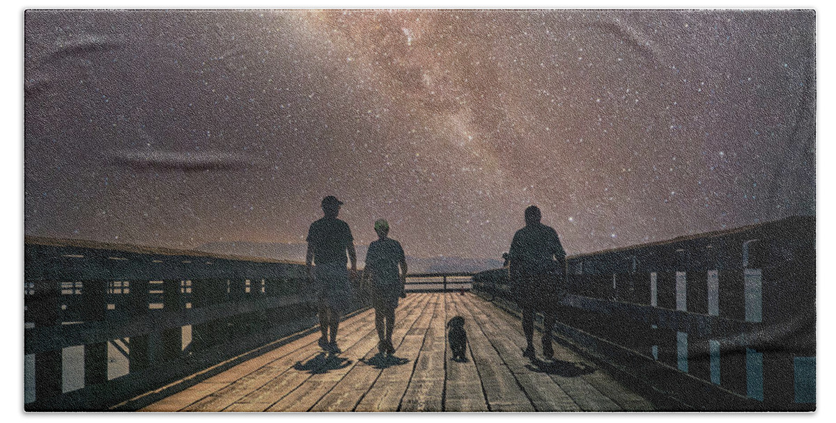 Stars Beach Towel featuring the photograph Reach For The Stars by Barry Weiss