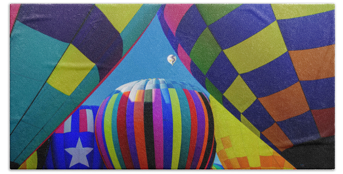Albuquerque International Balloon Fiesta Beach Towel featuring the photograph Ready to Launch by Segura Shaw Photography