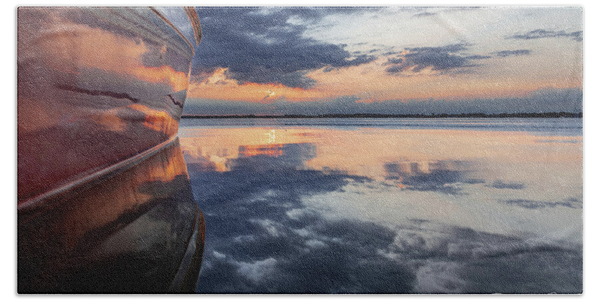  Beach Towel featuring the photograph Reflective Sunrise by Brian Jones