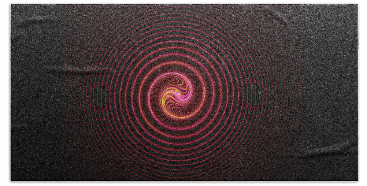 Rick Drent Beach Towel featuring the digital art Ripple by Rick Drent