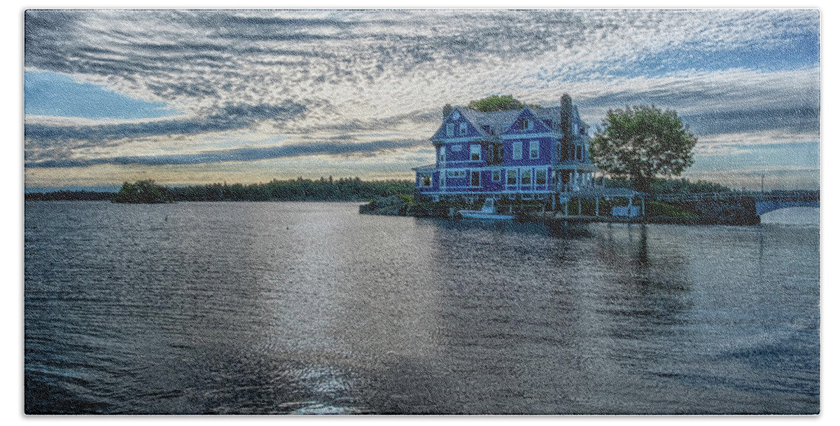 Singleton Photography Beach Towel featuring the photograph River House by Tom Singleton