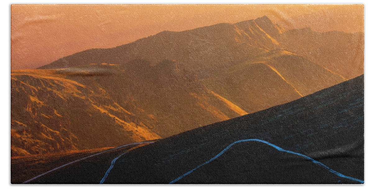 Balkan Mountains Beach Towel featuring the photograph Road To Middle Earth by Evgeni Dinev