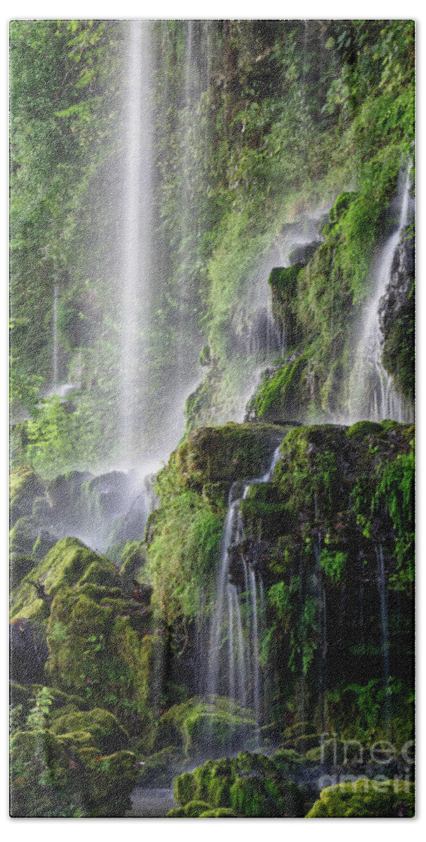Waterfalls Beach Towel featuring the photograph Rock Island State Park 26 by Phil Perkins