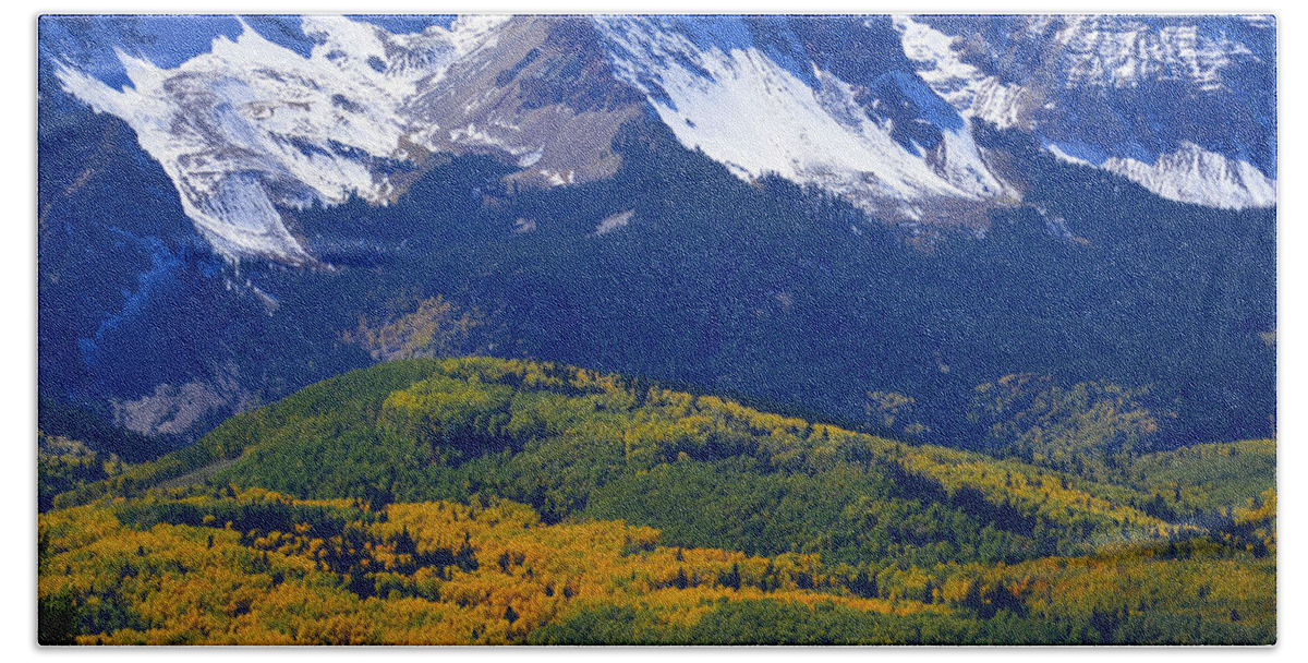 Landscape Beach Towel featuring the photograph Rocky Mountains Beauty by David Lee Thompson