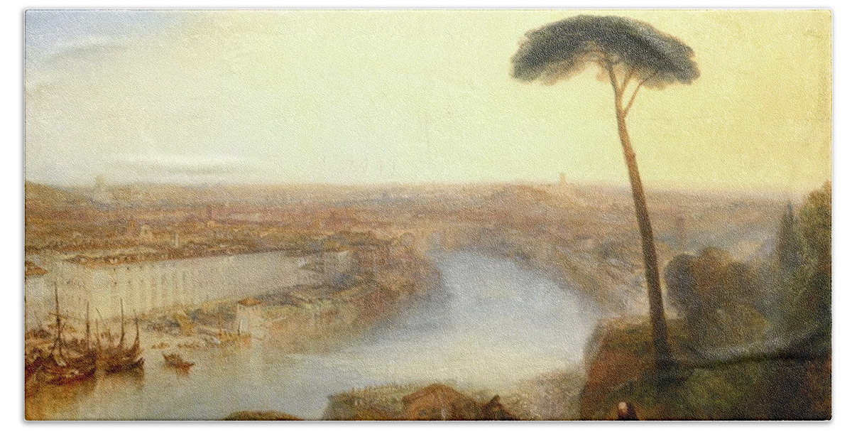 J. M. W. Turner Beach Towel featuring the painting Rome From Mount Aventine by William Turner