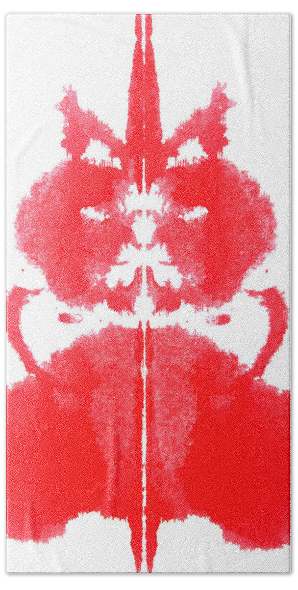 Ink Blot Beach Towel featuring the painting Root Chakra by Stephenie Zagorski