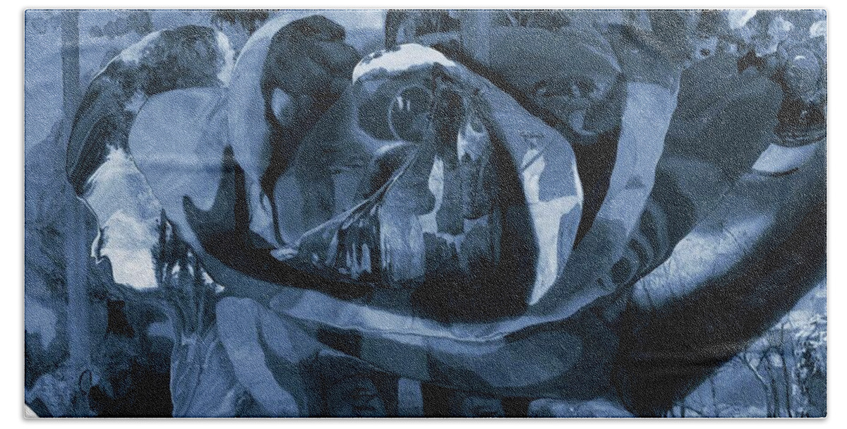 Paul Gauguin Beach Towel featuring the digital art Rose No 1 by David Bridburg