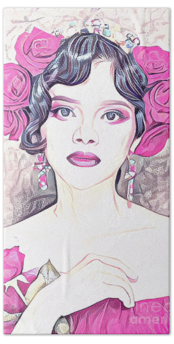 Beauty Beach Towel featuring the photograph Rose Pink Beauty by Jack Torcello