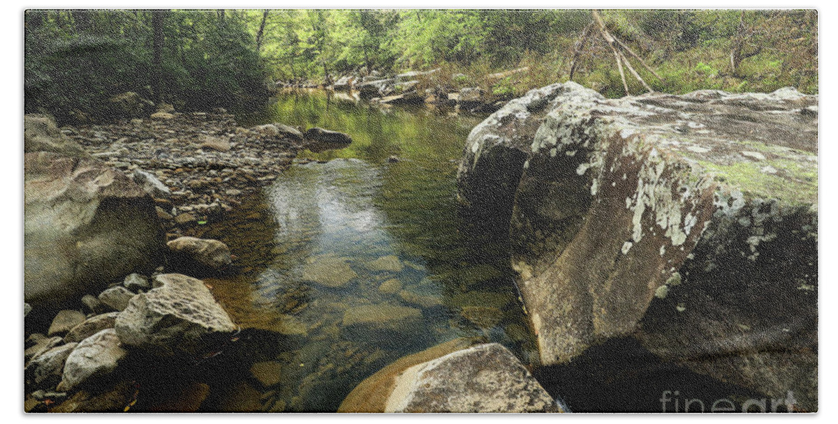Richland Creek Beach Towel featuring the photograph Ruchland Creek by Garry McMichael