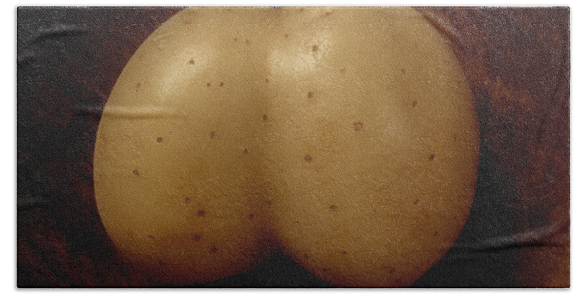 Potato Beach Towel featuring the photograph Rude Potato #4 by David Smith