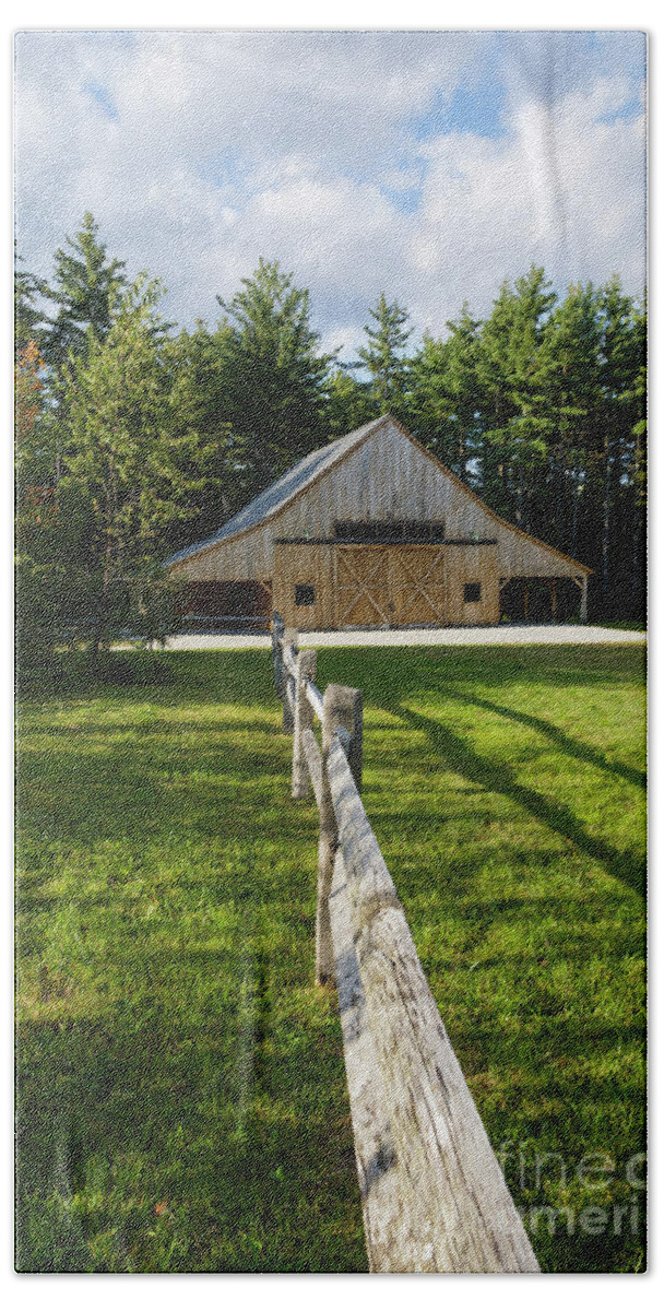 Albany Beach Towel featuring the photograph Russell-Colbath Historic Homestead - White Mountains NH by Erin Paul Donovan