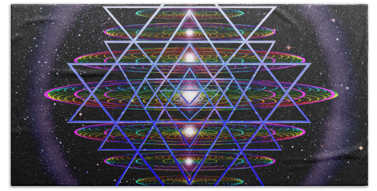Endre Beach Towel featuring the photograph Sacred Geometry 9 by Endre Balogh