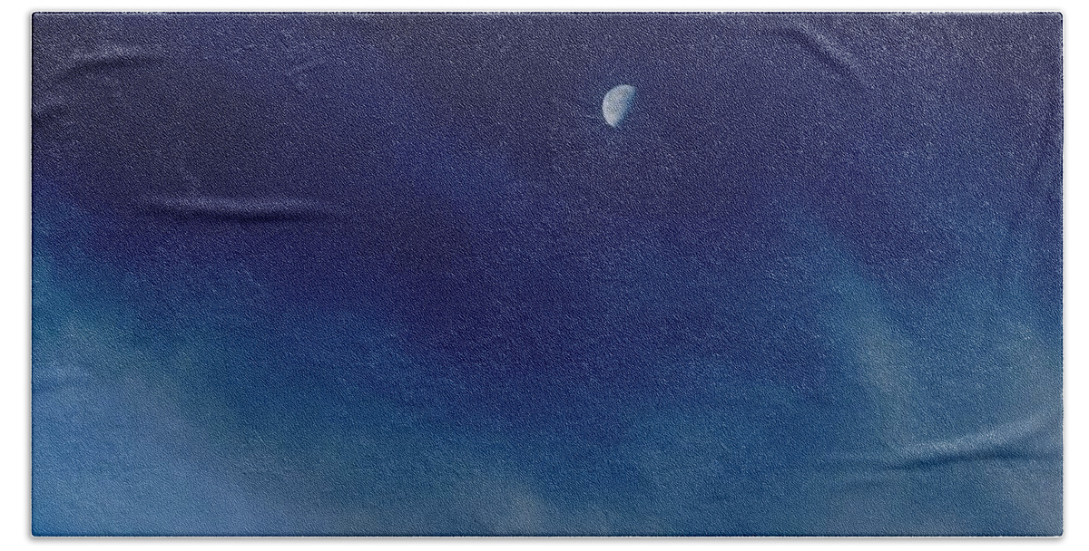 Symbolism Beach Towel featuring the photograph Sagitarrius Waning in Deep Blue by Judy Kennedy