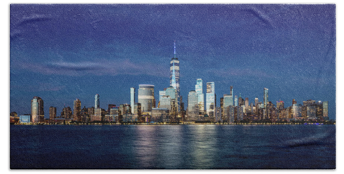 Us Beach Towel featuring the photograph Same Frame. Late Blue Hour. by Val Black Russian Tourchin