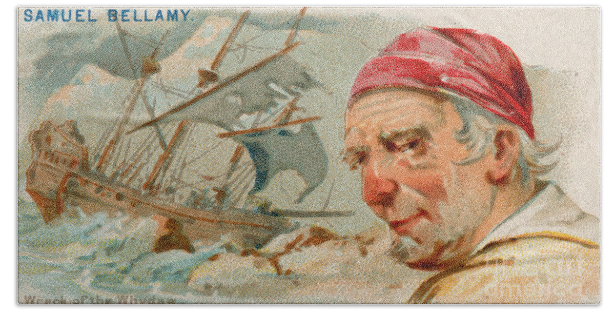 1888 Beach Towel featuring the photograph Samuel Bellamy, English Pirate by Science Source