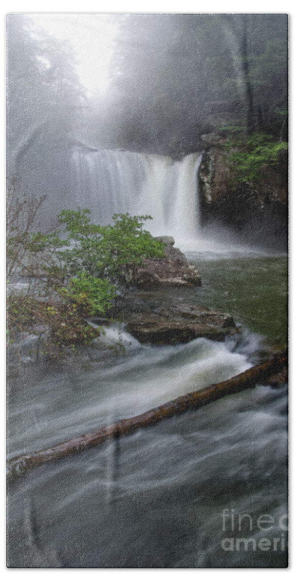 Savage Falls Beach Towel featuring the photograph Savage Falls 16 by Phil Perkins