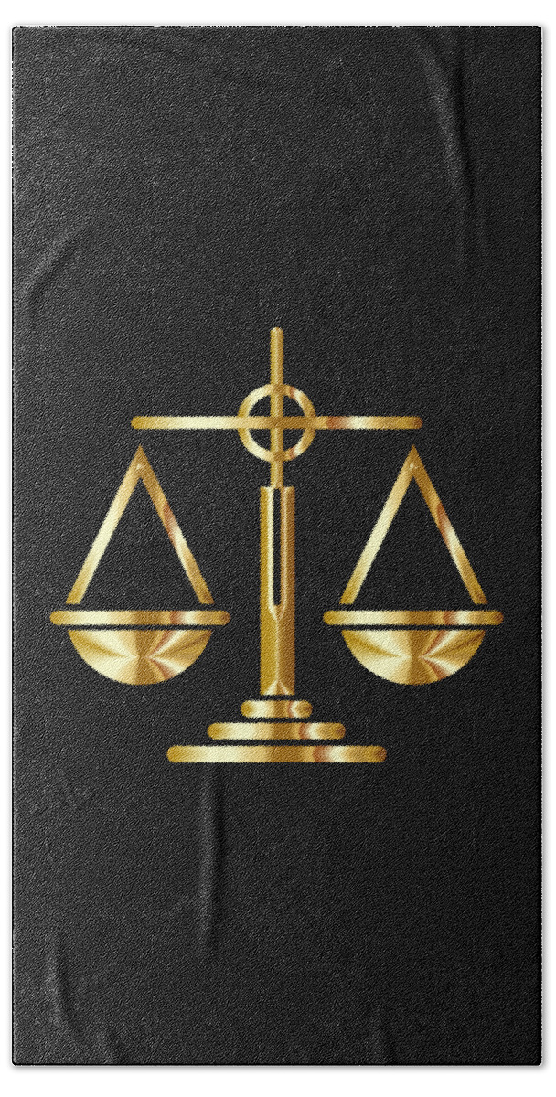 Scales Beach Towel featuring the photograph Scales of Justice by Nancy Ayanna Wyatt