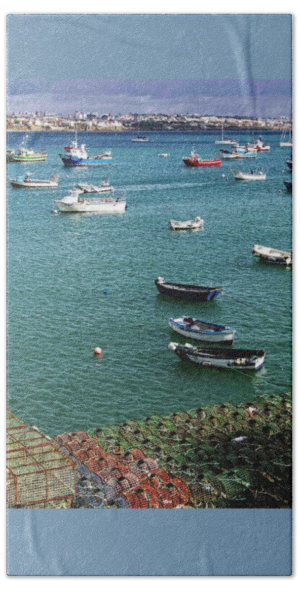 Cascais Beach Towel featuring the photograph Scenes From The Bay Of Cascais - 2 by Hany J