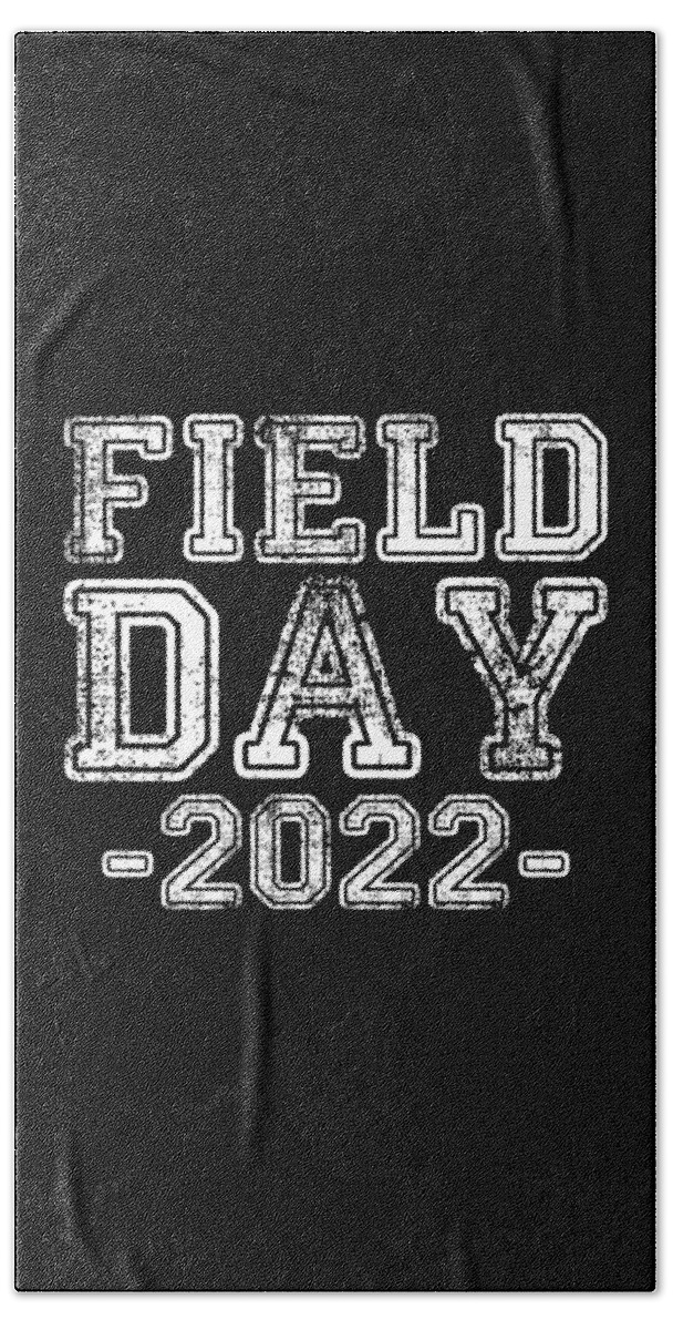 Field Day Beach Towel featuring the digital art School Field Day 2022 by Flippin Sweet Gear