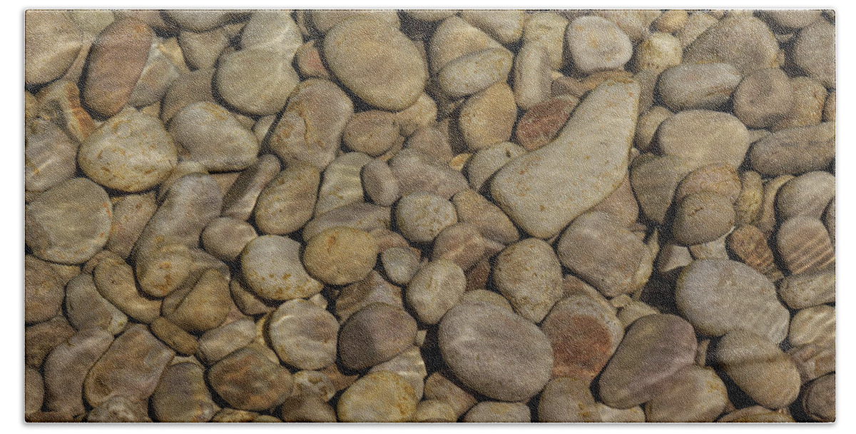 Door County Beach Towel featuring the photograph Schoolhouse Beach Pebbles by Paul Schultz