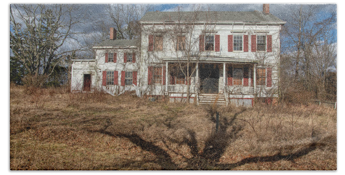 Voorhees Farm Beach Towel featuring the photograph Shadow of Death Tree by David Letts