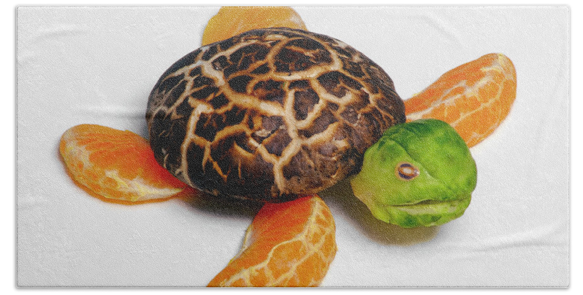Turtle Beach Towel featuring the photograph Shitake Turtle by Cacio Murilo De Vasconcelos