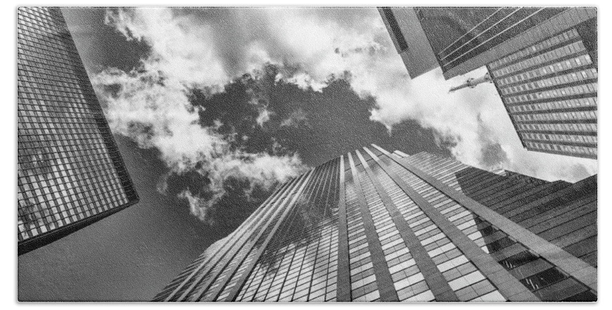 Prudential Beach Towel featuring the photograph SKY HIGH Chicago Sky by William Dey