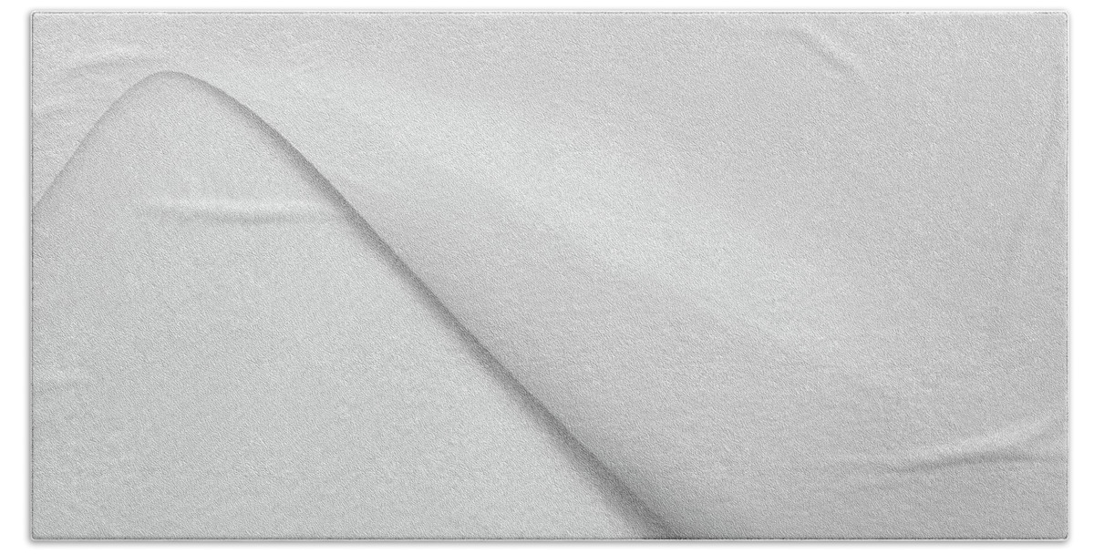 Snow-ripple Beach Towel featuring the photograph Snow Wave by Martin Vorel Minimalist Photography