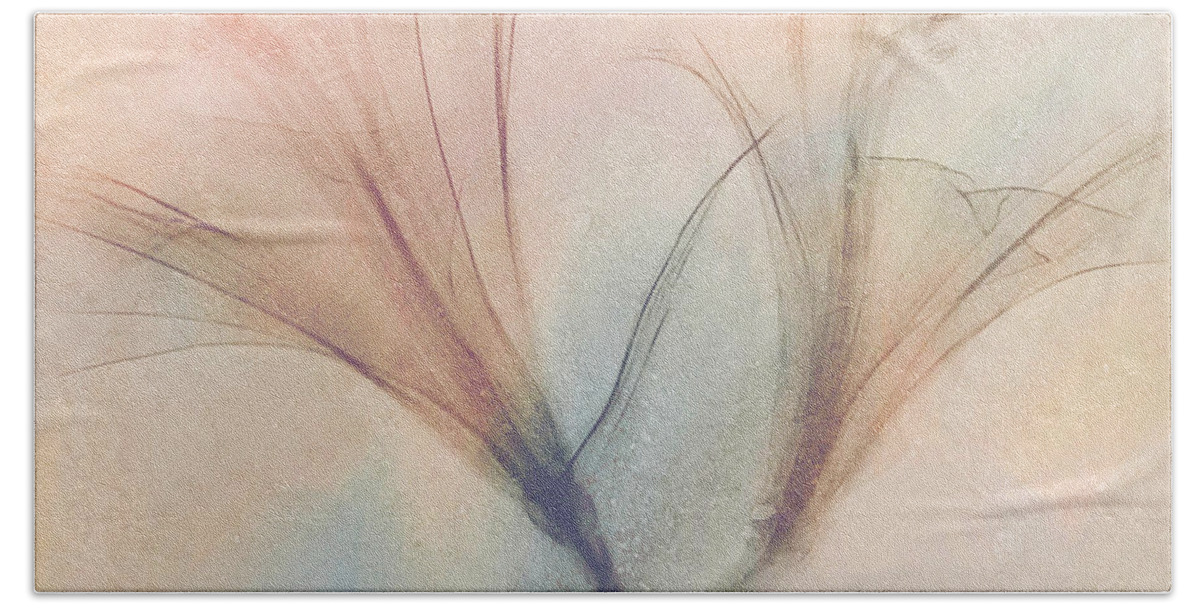 Lilies Beach Towel featuring the digital art Soft Light Lilies by Cindy Collier Harris