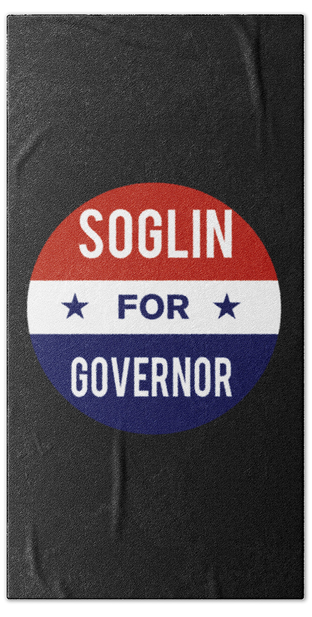 Election Beach Towel featuring the digital art Soglin For Governor by Flippin Sweet Gear
