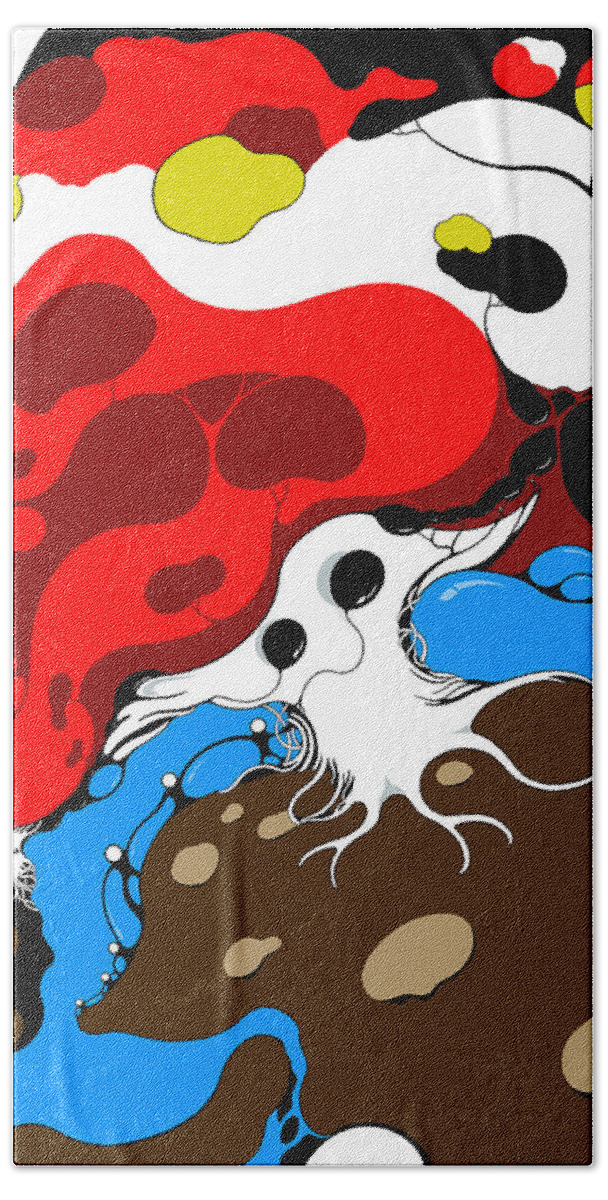 Mushrooms Beach Towel featuring the digital art Solace in Wonderland by Craig Tilley
